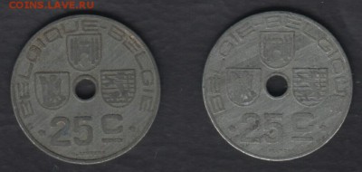 Бельгия 25 сантимов 1920, 1920, 42, 43 до 12.12.2017 22-00 - Бельгия 1а(3)