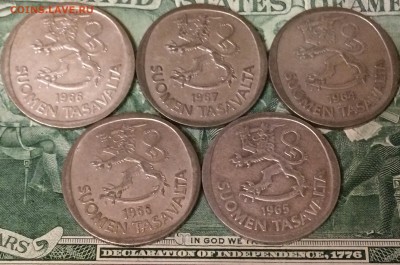 1 марка Финляндия 5шт 1964-67г.,до15.12.17г. 22:15 мск - EB5EA4C7-CD96-4F78-94F3-4A342A56281F