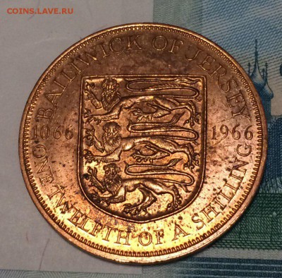 12 Shilling 1966 года - Остров Джерси 13.12.2017 22:00 - Элизабет