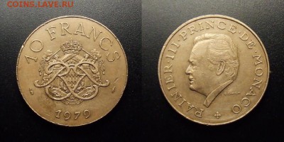 МОНЕТЫ МИРА 12-17 - Монако – 10 франков (1979)