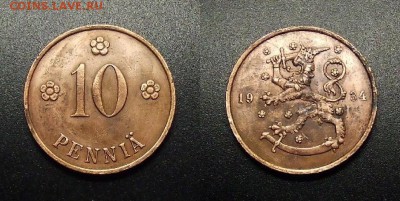 МОНЕТЫ МИРА 12-17 - Финляндия – 10 пенни (1934) №2