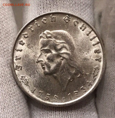 Германия. 2 рейхсмарки 1934 года. (Unc). - 4C3B73EB-C76D-4C30-AD85-7FB691F73FE6