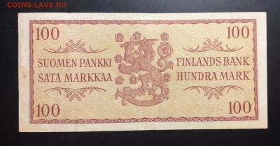 100 марок 1957г Финляндия - image