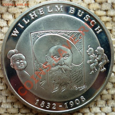 Германия 10 евро Wilhelm Busch - серебро - 1.JPG