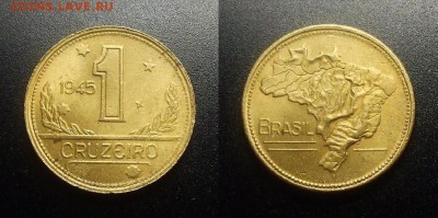 МОНЕТЫ МИРА 12-17 - Бразилия – 1 крузейро (1945) №3
