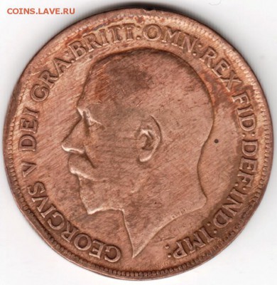 Великобритания 1 пенни 1921 г. до 24.00 19.12.17 г. - Scan-171212-0029