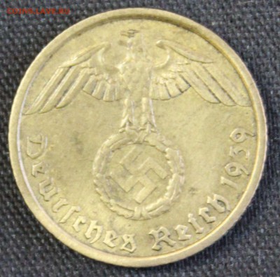 C 1 РУБ. III-й РЕЙХ 5 пфеннигов 1939г. БРОНЗА до 19.12 в 22 - IMG_9670