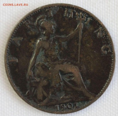C 1 РУБ. БРИТАНИЯ фартинг 1901г. ВИКТОРИЯ в ВУАЛЕ до 19.12 - IMG_9990