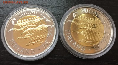 5 Евро Финляндия 90 лет Независимости! 2 монеты до 19.12.17 - IMG_3148-13-12-17-02-33.JPG