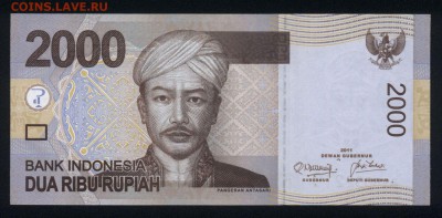 Индонезия 2000 рупий 2011 unc 20.12.17 22:00 мск - 2