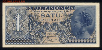 Индонезия 1 рупия 1956 unc до 20.12.17 22:00 мск - 1