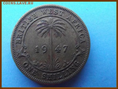 С РУБЛЯ Западная Африка шиллинг 1947 До 16.12.17 в 22:00 МСК - DSCF7935
