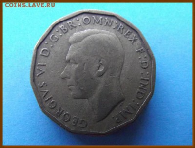 С РУБЛЯ Великобритания 3 пенса 1943 До 17.12.17 в 22:00 МСК - DSCF7960