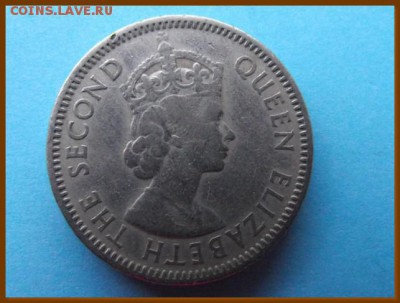 С РУБЛЯ Британские Карибские территории 25 центовов 1965 До - DSCF7942
