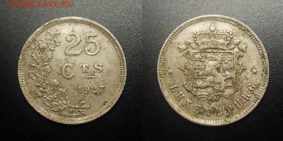 МОНЕТЫ МИРА 12-17 - Люксембург – 25 сантимов (1927) №3