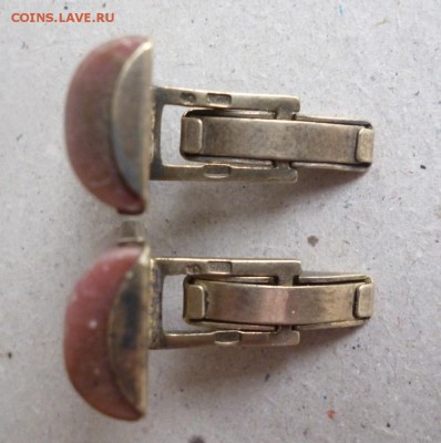 Запонки Серебро 875 пробы. СССР. Камень. 21.12.17. 22-00мск - запн 4