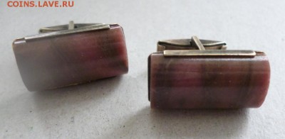 Запонки Серебро 875 пробы. СССР. Камень. 21.12.17. 22-00мск - запн 3