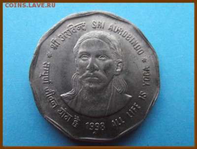С РУБЛЯ Индия 2 рупии 1998 До 19.12.17 в 22:00 МСК - DSCF7868