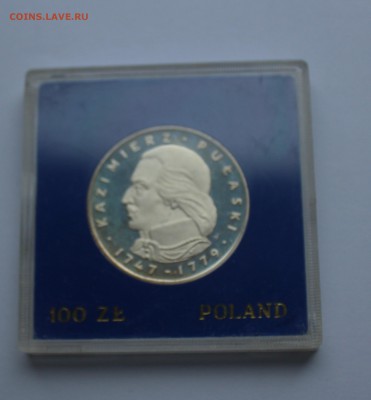 100 злотых 1976 (PROOF, серебро, коробочка) Казимир Пулавски - IMG_0546_cr
