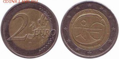 Германия 2 евро 2009 10 лет Евро до 17.12.2017 22-00 - Германия 2 евро 2009 10 лет Евро
