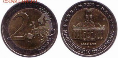 Германия 2 евро 2009 Саар до 17.12.2017 22-00 - Германия 2 евро 2009 Саар