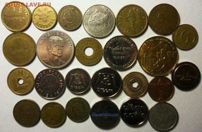 25 иностранных жетонов без повторов до 19.12.2017г 22-00 мск - 25 жетонов 1