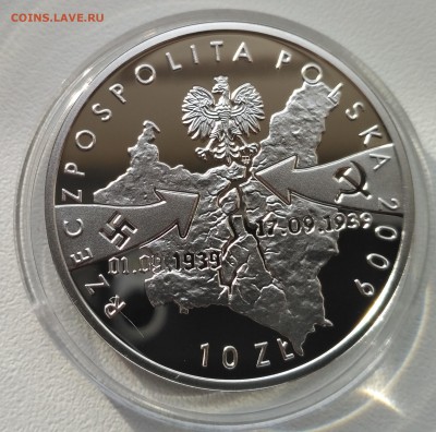 ПОЛЬША,10 злотых 2009г(70 лет бом-вке Велюни)!до19.12.2017 - фото 16 декабря 002