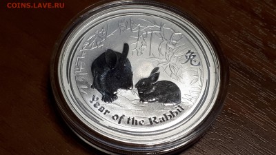 1 доллар 2011 г Австралия Серебро год кролика - 1 (3)