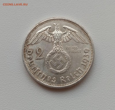 РЕЙХ,2 марки 1939А(свастика)!до 19.12.2017 - фото 16 декабря 013