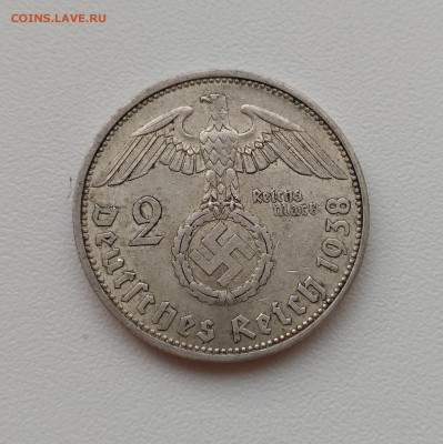 РЕЙХ,2 марки 1938А(свастика)!до 19.12.2017 - фото 16 декабря 016