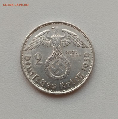 РЕЙХ,2 марки 1939В(свастика)!до 19.12.2017 - фото 16 декабря 020
