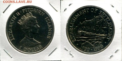 Питкерн 1$ 1990 до 20.12.17 22-00 мск - Pitcairn 1$ 1990 Settlement