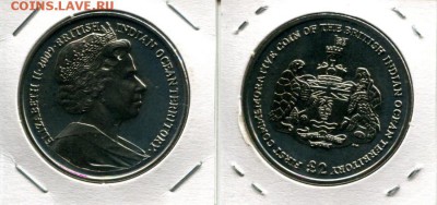 Бр.Тер. в Инд. океане 2ф 2009 герб до 20.12.17 22-00 мск - BIOT 2P 2009