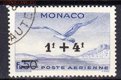 Монако 1945 надпечатка на м 50ф - 748