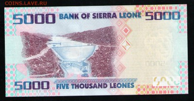 СЬЕРРА ЛЕОНЕ 5000 ЛЕОНЕ 2010 UNC - 2 001