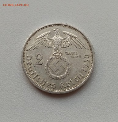 РЕЙХ,2 марки 1939А(свастика)!до 21.12.2017 - фото 16 декабря 039