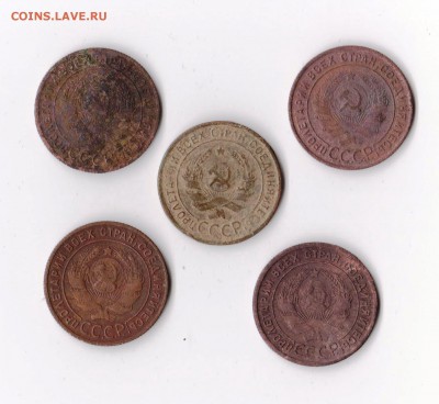 1 копейка 1924 (5 шт) до 19.12 в 22-30 - 003