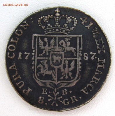 1787 г. 2 злотых. Польша. - 1787_41_34_a