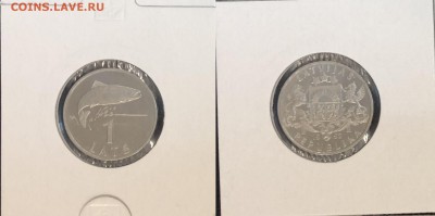 Латвия рыба UNC 1992 до 24.12.17 - Рыба 1992