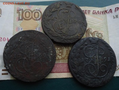 5 копеек 1769г. 74г.91г. Екатерина 2 - DSC09788.JPG