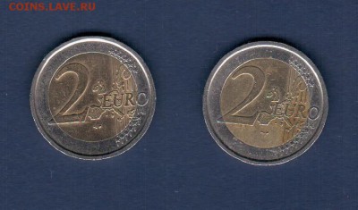 ЕВРО юбилейные - 2 ЕВРО юбилейные Италия-2005-2006 годы-оборот