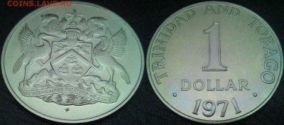 Тринидад и Тобаго 1 доллар 1971 proof 25.12 - 18