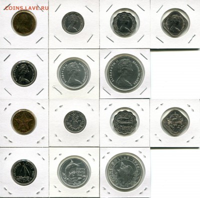 Багамы подборка 1966 г. 1с-1$ до 22.12.17 22-00 мск - Bahama 1966 dif