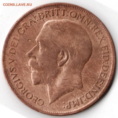 Великобритания 1 пенни 1921 г. до 24.00 25.12.17 г. - Scan-171218-0018