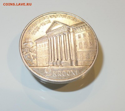 Серебро Эстония 2 кроны 1932 XF Университет в Тарту - 1495823_2