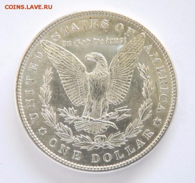 США 1 доллар 1887 г. Морган Серебро Крона Шайба - ssha_1_dollar_1887_g_morgan_serebro_krona_shajba