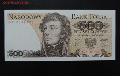 ПОЛЬША 500 ЗЛОТЫХ 1982 год., UNC., ДО 24.12. - 500 злотых 1982г., А.JPG