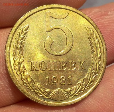 5 КОПЕЕК 1981г UNC яркий шт блеск - на сутки - IMG_20171221_153436.JPG