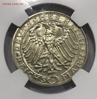 Дюрер, 3 марки 1928, MS62 - A8E803F5-0816-4175-BB95-A3ECEF337B3D