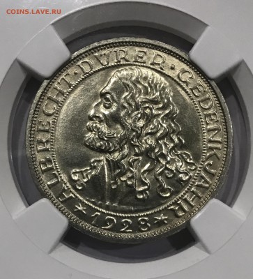 Дюрер, 3 марки 1928, MS62 - BB4B6997-BBCB-421D-8B71-5773623D904B